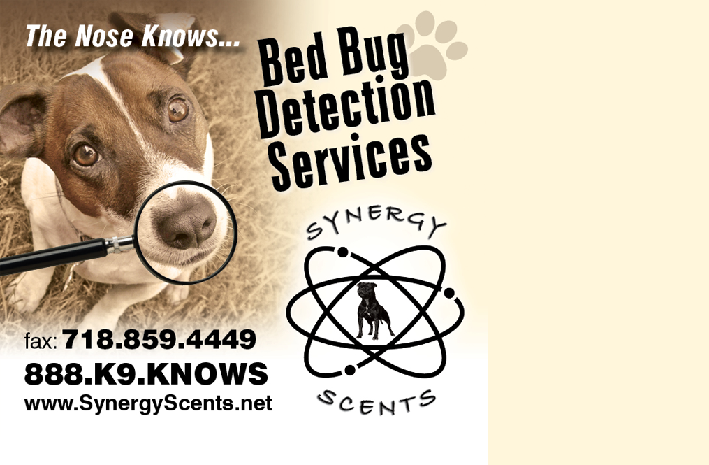 Synergy Scents Bed Bug Detetction | 9301 Avenue L, Brooklyn, NY 11236 | Phone: (888) 595-6697