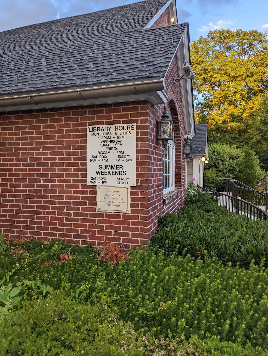 Oyster Bay - East Norwich Public Library | 89 E Main St, Oyster Bay, NY 11771 | Phone: (516) 922-1212