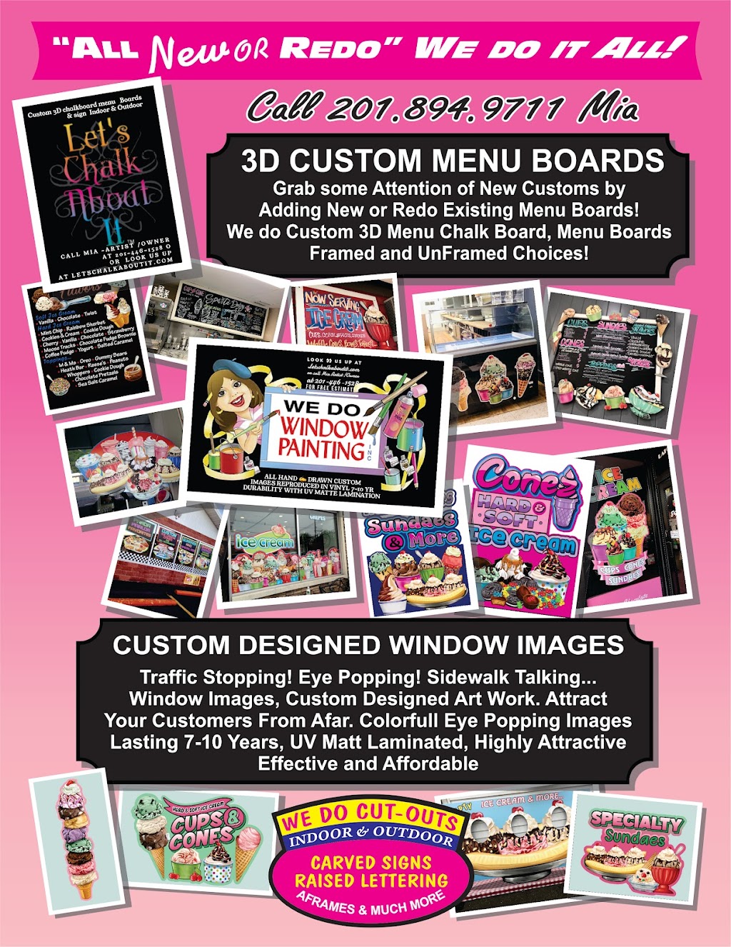 Lets Chalk About It Menu Boards & Window Images | 76 Tenafly Rd, Englewood, NJ 07631 | Phone: (201) 894-4711