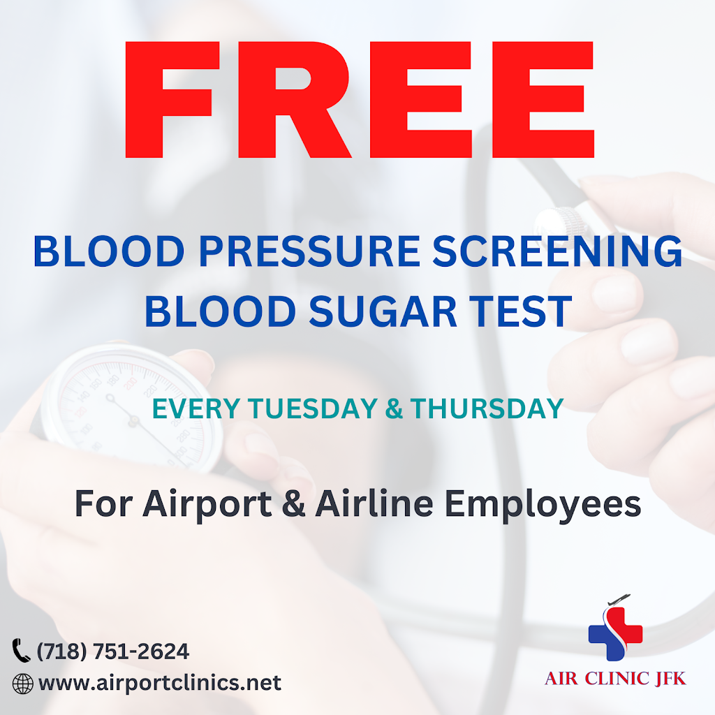 Air Clinic JFK | JFK International Airport Terminal 1 Bldg. 55 Rm 4G09, Jamaica, NY 11430 | Phone: (718) 751-2624