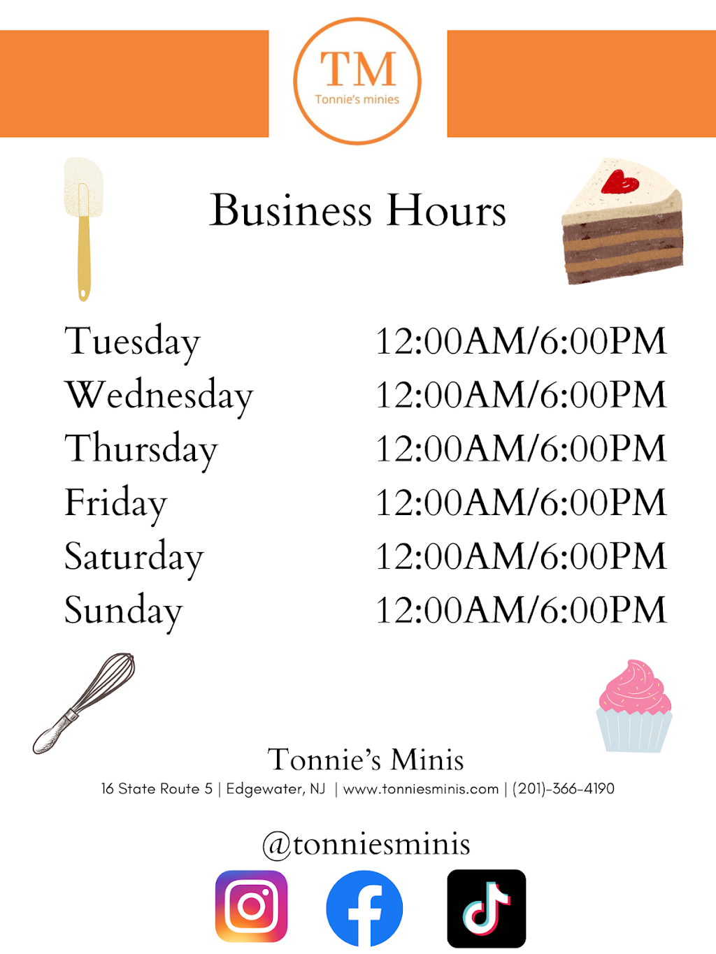 Tonnies Minis | 16 NJ-5, Edgewater, NJ 07020 | Phone: (201) 366-4190