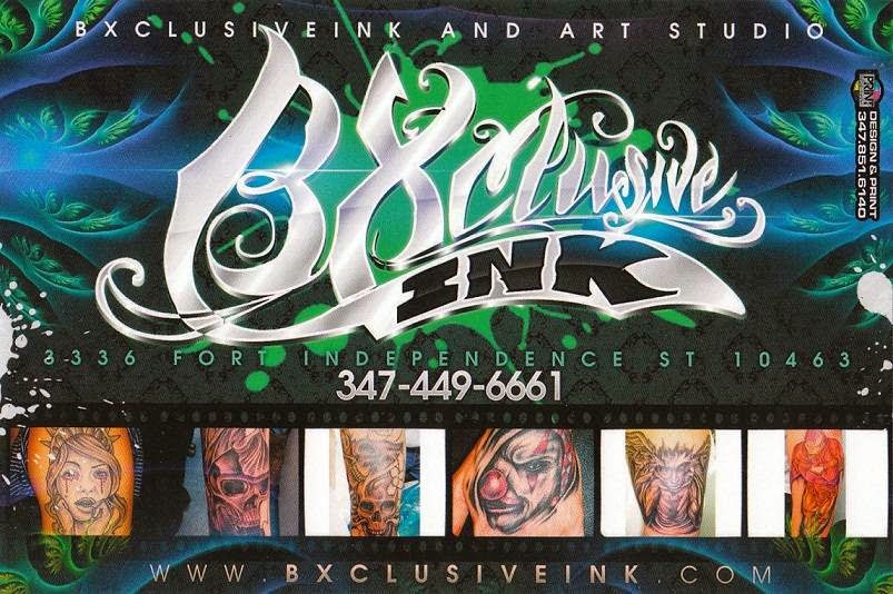 BXclusive Ink & Art Studio | 3336 Fort Independence St, Bronx, NY 10463 | Phone: (347) 449-6661