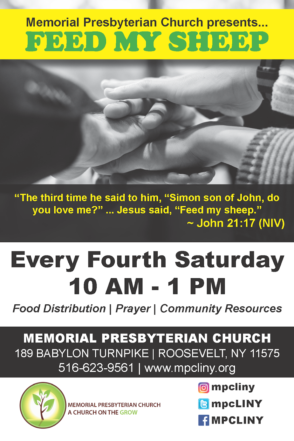 Memorial Presbyterian Church | 189 Babylon Turnpike #1, Roosevelt, NY 11575 | Phone: (516) 623-9561