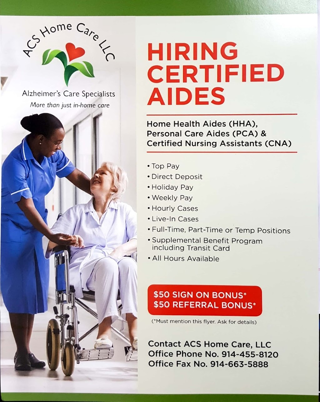 ACS Home Care LLC | 475 Tuckahoe Rd Suite 209, Yonkers, NY 10710 | Phone: (914) 301-4499