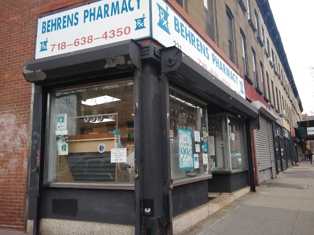 Behrens Pharmacy | 231 Dekalb Ave, Brooklyn, NY 11205 | Phone: (718) 638-4350