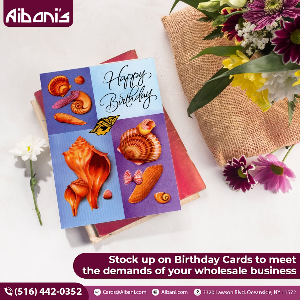 Greeting Cards Wholesaler - Aibanis Inc. | 3320 Lawson Blvd, Oceanside, NY 11572 | Phone: (516) 442-0352