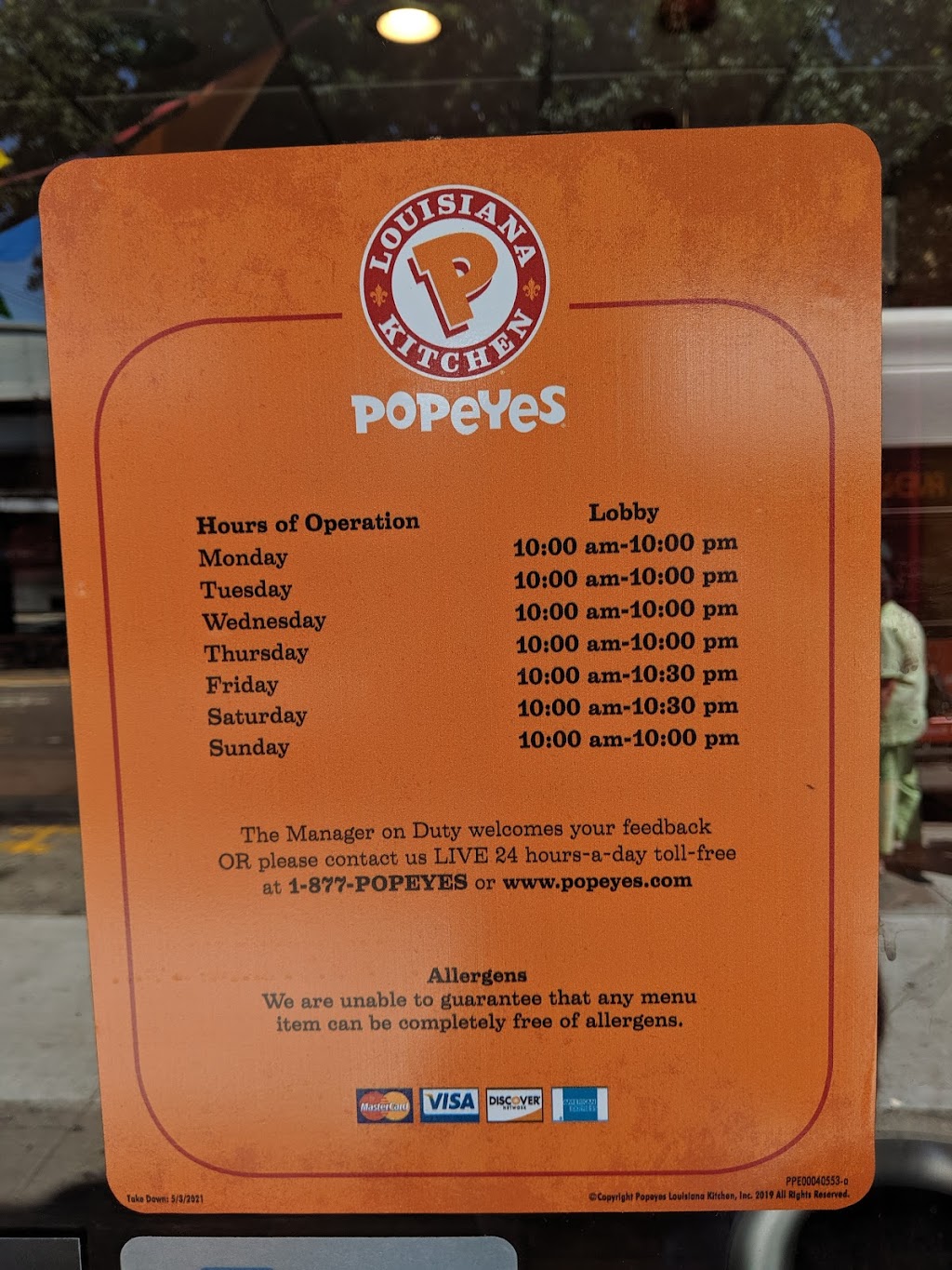 Popeyes Louisiana Kitchen | 1110 Avenue U, Brooklyn, NY 11223 | Phone: (718) 336-0087