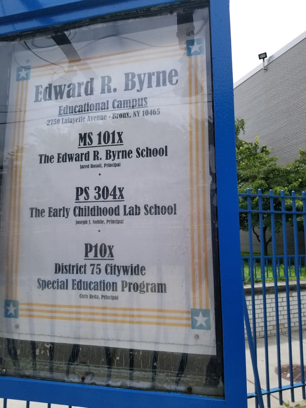 M.S. X101 Edward R. Byrne | 2750 Lafayette Ave, Bronx, NY 10465 | Phone: (718) 829-6372