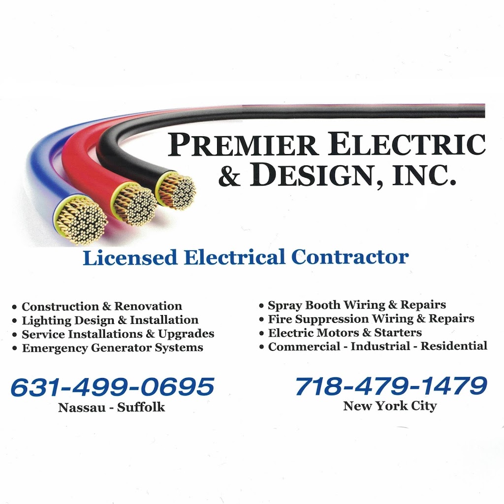 Premier Electric & Design Inc | 2979 Burns Ave, Wantagh, NY 11793 | Phone: (516) 781-3864