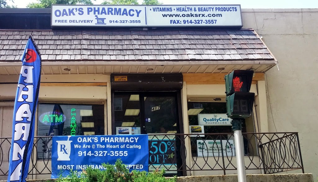 Oaks Pharmacy | 417 Riverdale Ave, Yonkers, NY 10705 | Phone: (914) 327-3555