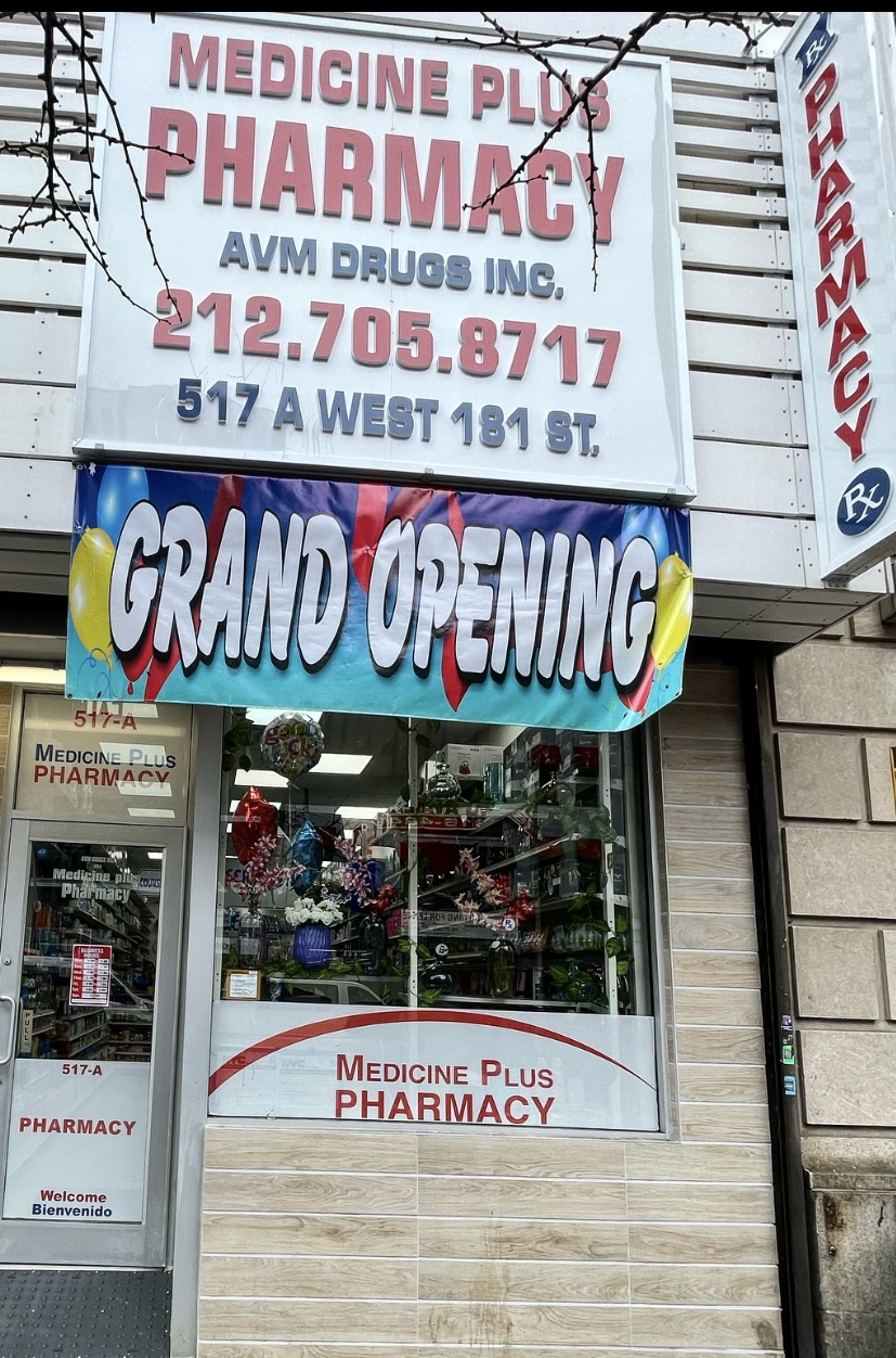 Medicine Plus Pharmacy | 517 A W 181st St, New York, NY 10033 | Phone: (212) 705-8717