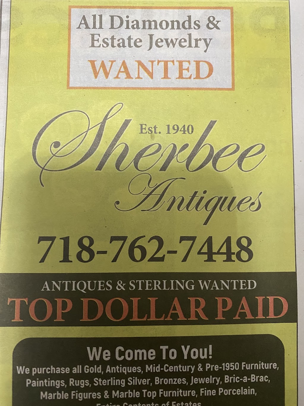 Sherbee antiques | 1 Bay Club Dr, Queens, NY 11360 | Phone: (718) 762-7448