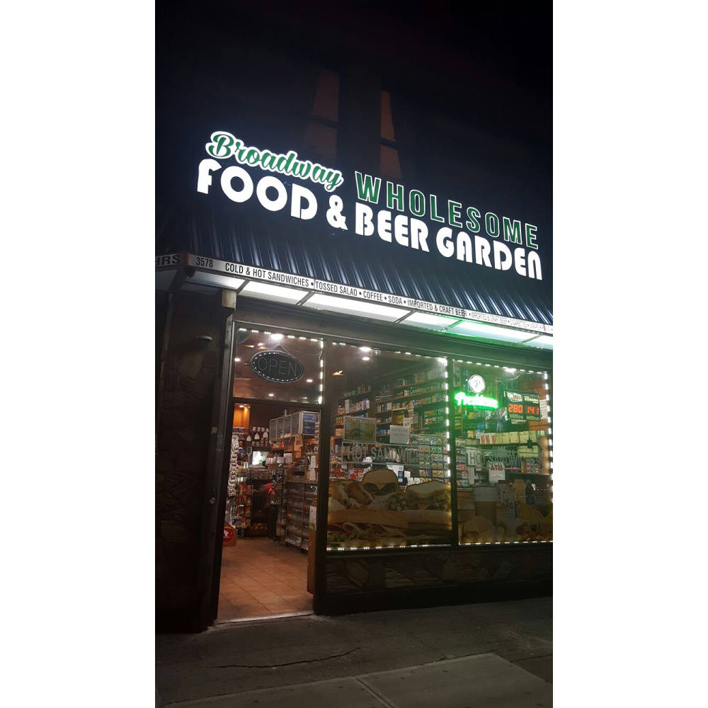 Broadway Wholesome Food & Beer Garden | 3578 Broadway, New York, NY 10031 | Phone: (212) 368-2222