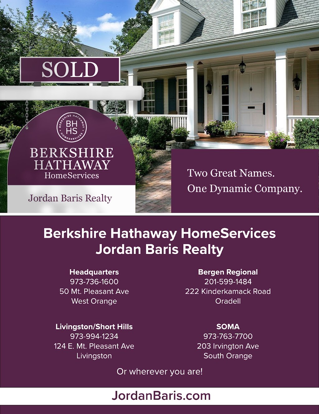Berkshire Hathaway HomeServices Jordan Baris Realty | 222 Kinderkamack Rd, Oradell, NJ 07649 | Phone: (201) 599-1484