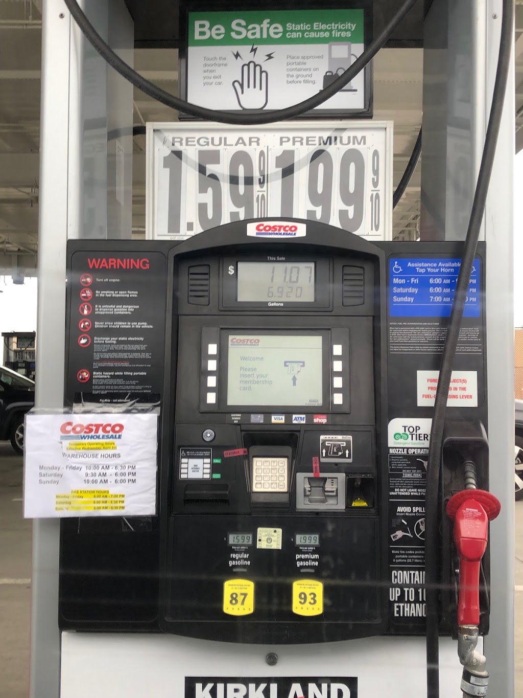 Costco Gas Station | 3705 Hampton Rd, Oceanside, NY 11572 | Phone: (516) 259-7002