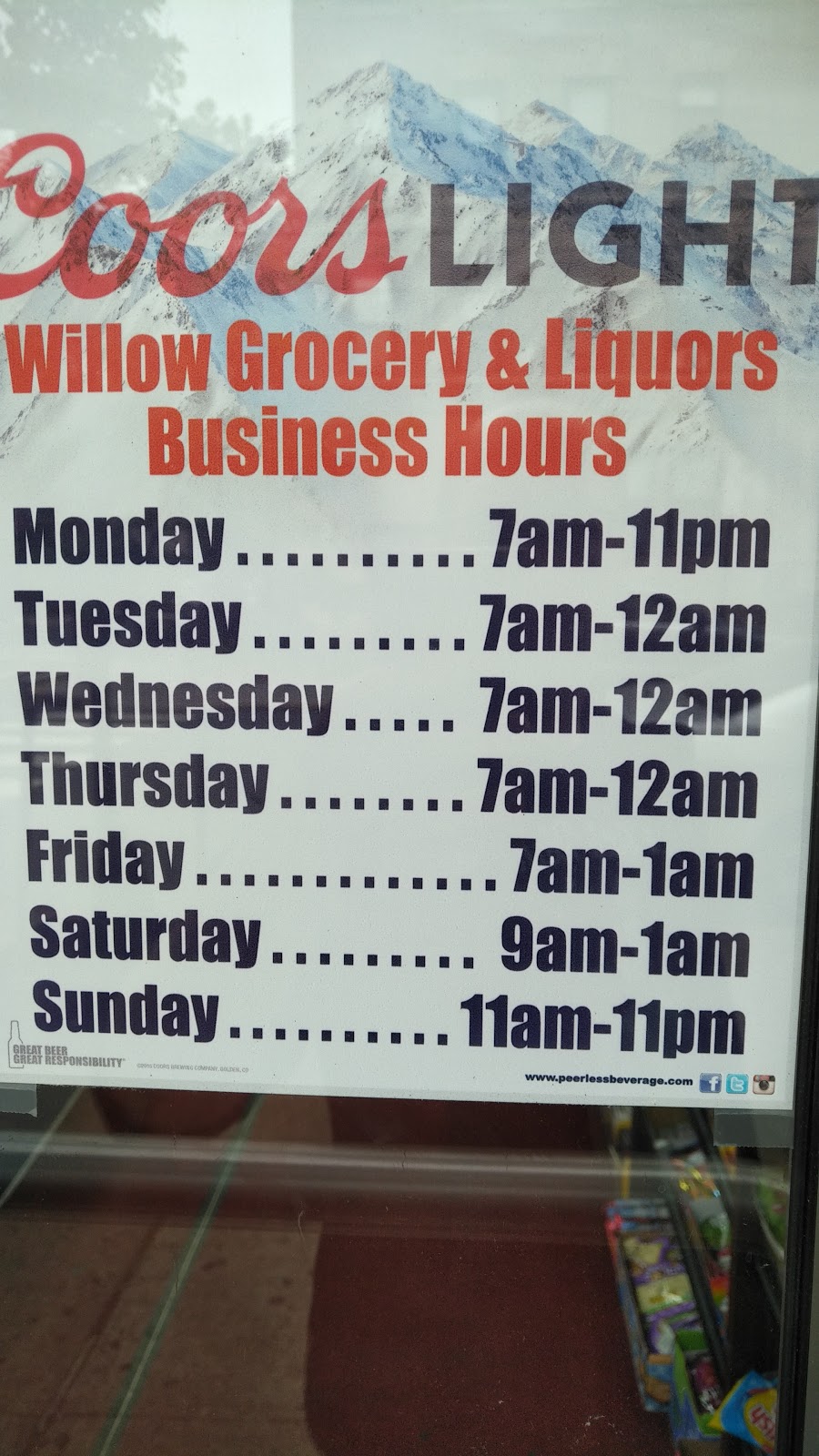 Willow Grocery & Liquors | 841 Willow Ave APT 1, Hoboken, NJ 07030 | Phone: (201) 683-9675