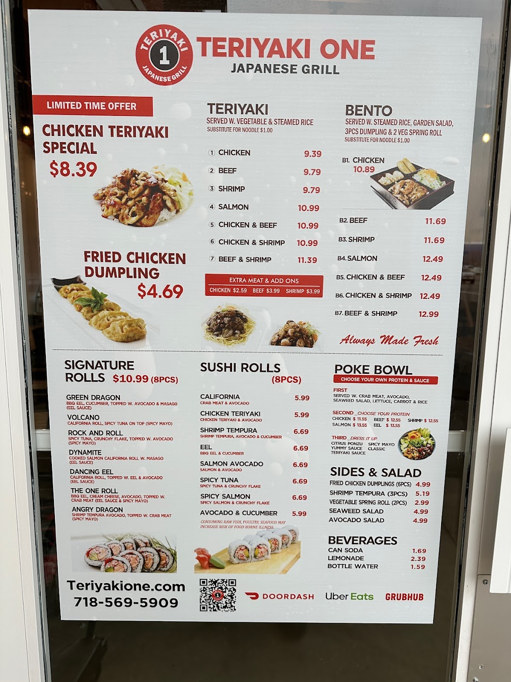 Teriyaki One Ceasars Bay | Bay Pkwy #8949, Brooklyn, NY 11214 | Phone: (718) 569-5909