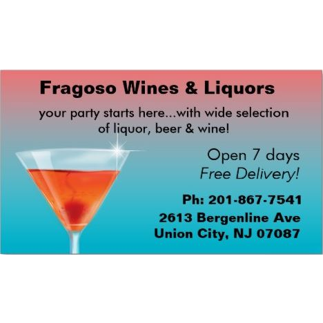 Fragoso Wines & Liquors | 2613 Bergenline Ave, Union City, NJ 07087 | Phone: (201) 867-7541