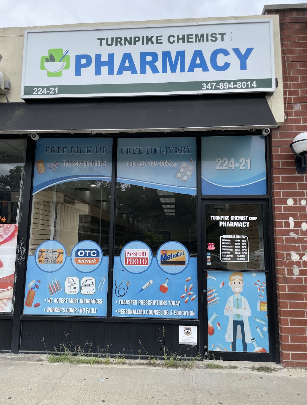 Turnpike Chemist Pharmacy | 224-21 Union Tpke, Queens, NY 11364 | Phone: (347) 894-8014