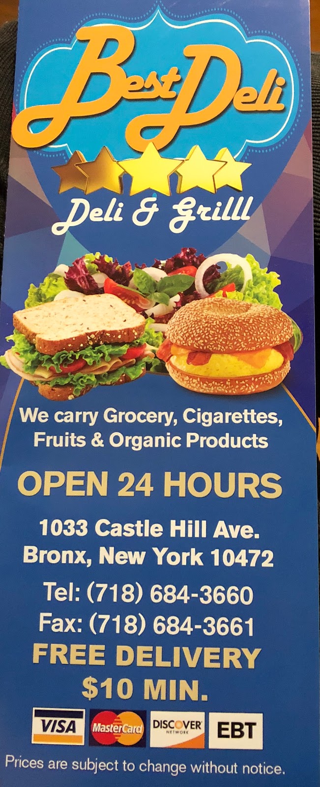 Best Deli & Grill | 1033 Castle Hill Ave, Bronx, NY 10472 | Phone: (718) 684-3660