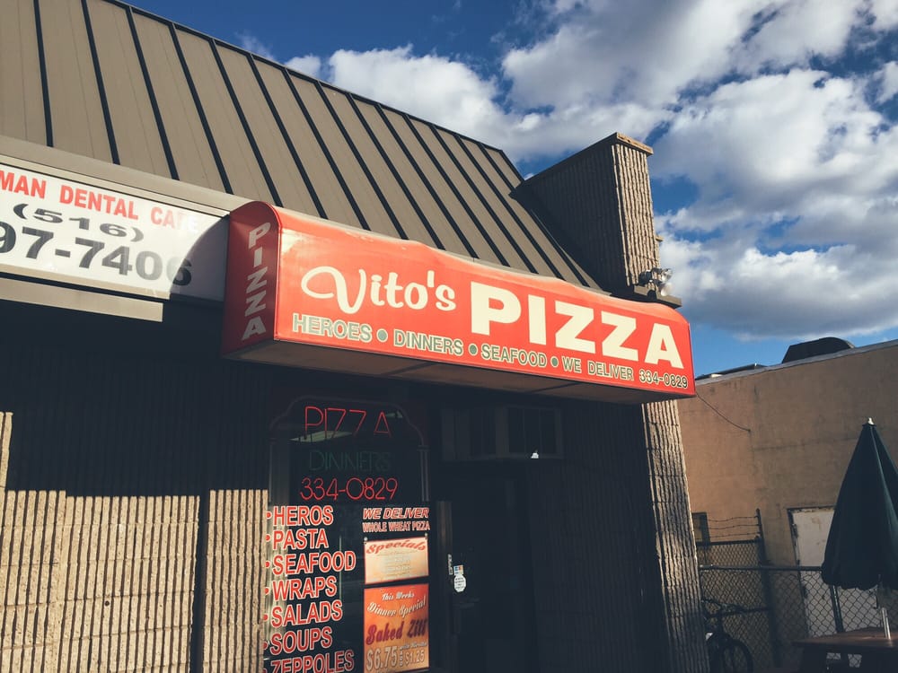 Vitos Pizzeria | 800 Carman Ave, Westbury, NY 11590 | Phone: (516) 334-0829