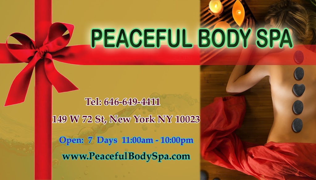 Peaceful Body Spa | 149 W 72nd St 2 fl, New York, NY 10023 | Phone: (646) 649-4411