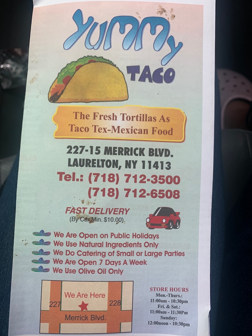 Yummy Taco | 227-15 Merrick Blvd, Queens, NY 11413 | Phone: (718) 712-3500