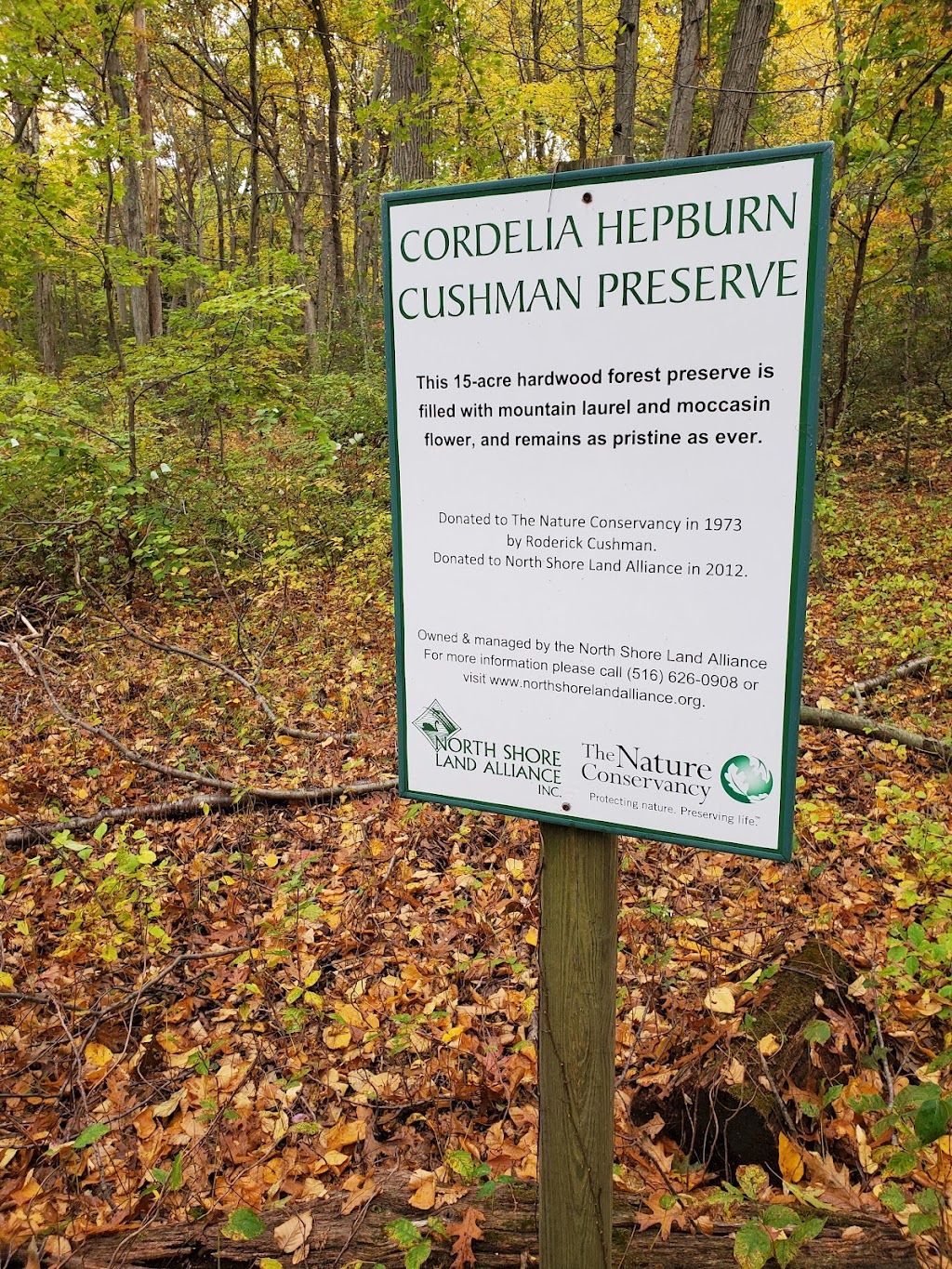 Cordelia Hepburn Cushman Preserve | 25 063 00110, Syosset, NY 11791 | Phone: (516) 922-1028