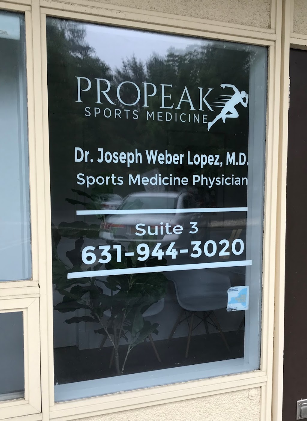 ProPeak Sports Medicine: Joseph Weber-Lopez, MD | 158 E Main St #3, Huntington, NY 11743 | Phone: (631) 944-3020