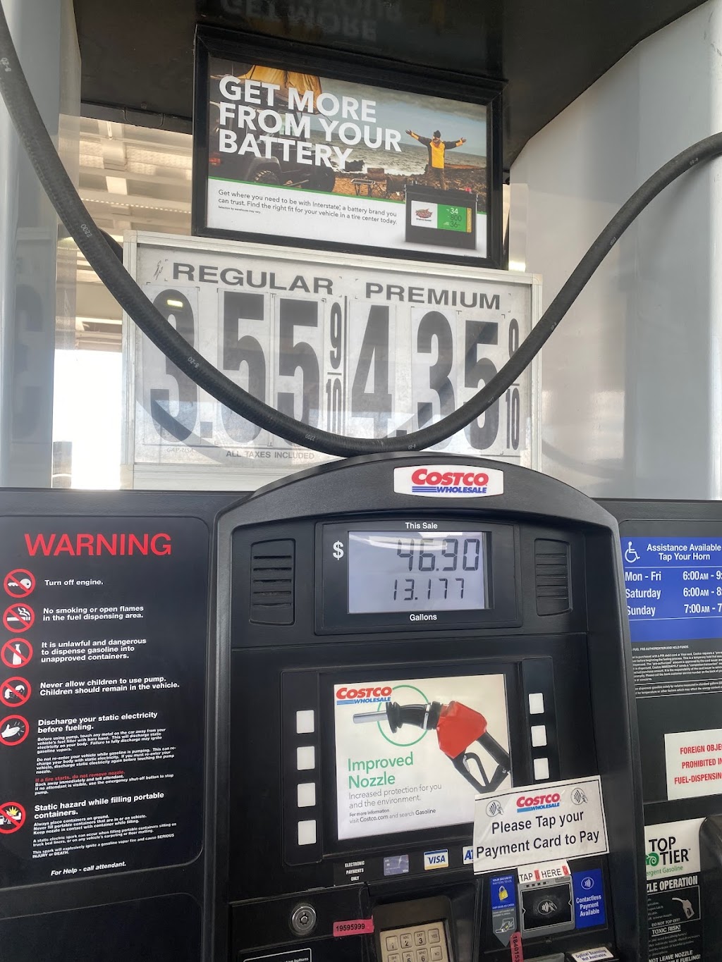 Costco Gas Station | 3705 Hampton Rd, Oceanside, NY 11572 | Phone: (516) 259-7002