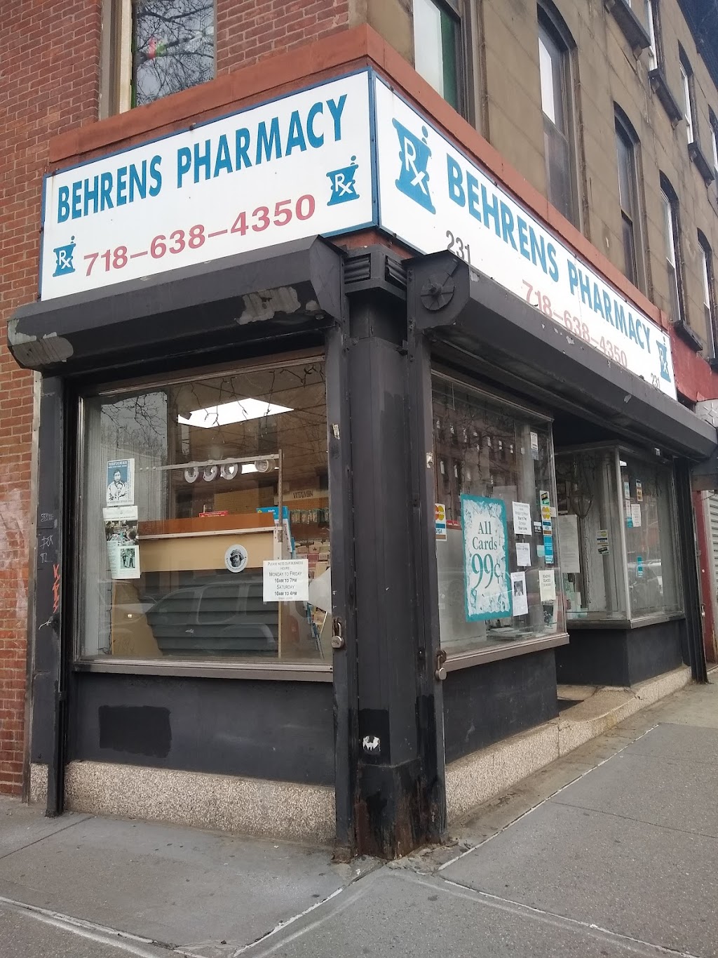 Behrens Pharmacy | 231 Dekalb Ave, Brooklyn, NY 11205 | Phone: (718) 638-4350