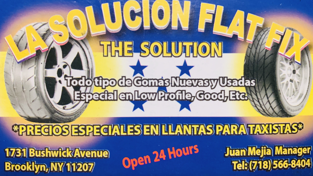 LA Solucion Flat Fix | 1731 Bushwick Ave, Brooklyn, NY 11207 | Phone: (718) 566-8404