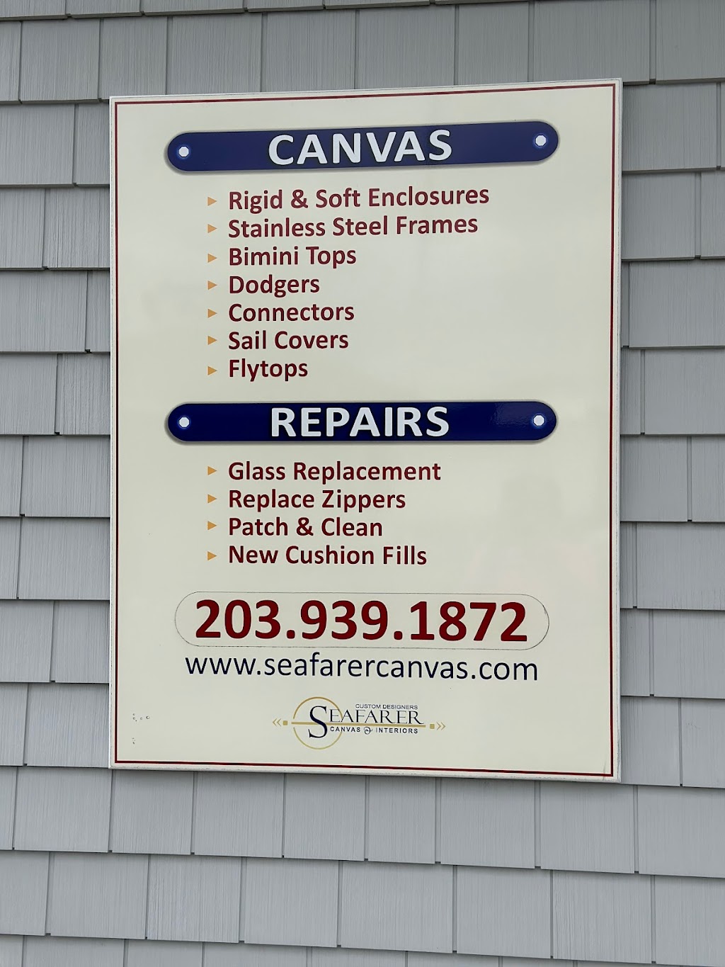 Seafarer Canvas | 45 Calf Pasture Beach Rd, Norwalk, CT 06855 | Phone: (203) 939-1872