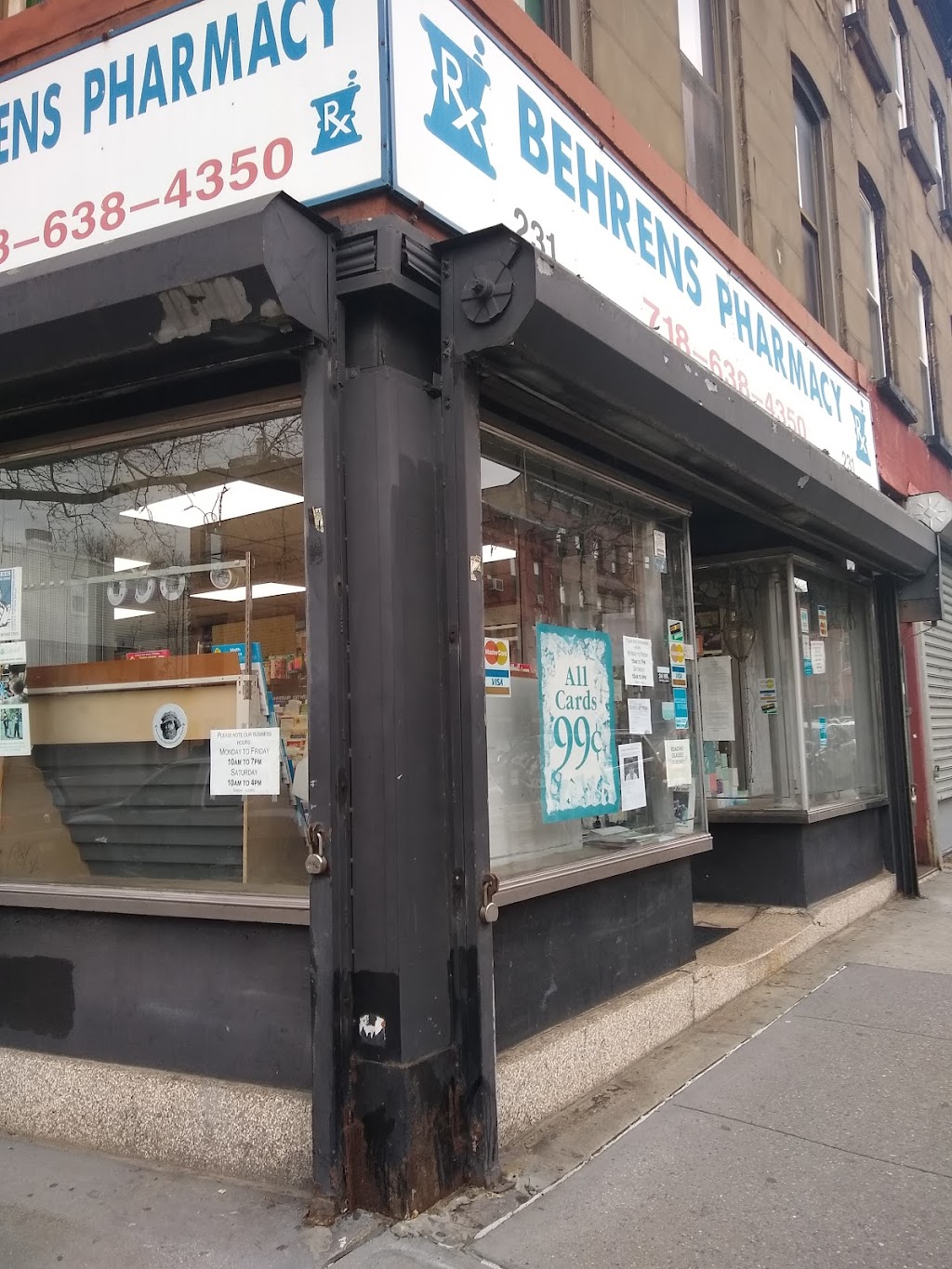 Behrens Pharmacy | 231 Dekalb Ave, Brooklyn, NY 11205 | Phone: (718) 638-4350