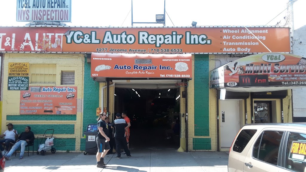 Y C & L Auto Repair Inc | 1277 Jerome Ave, Bronx, NY 10452 | Phone: (718) 538-6533