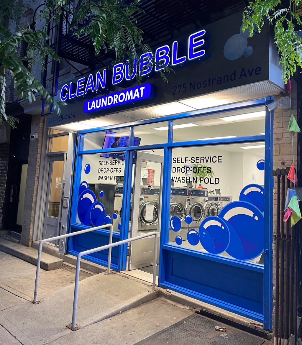 Clean Bubble Laundromat | 275 Nostrand Ave., Brooklyn, NY 11216 | Phone: (347) 955-4444