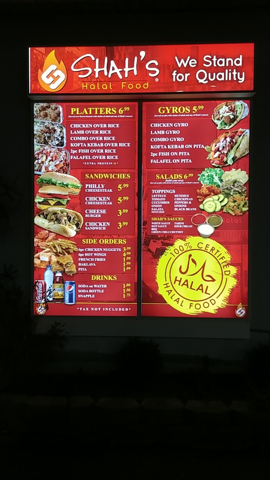 Shahs Halal Lindenhurst | 500 NY-109, Lindenhurst, NY 11757 | Phone: (631) 888-4444