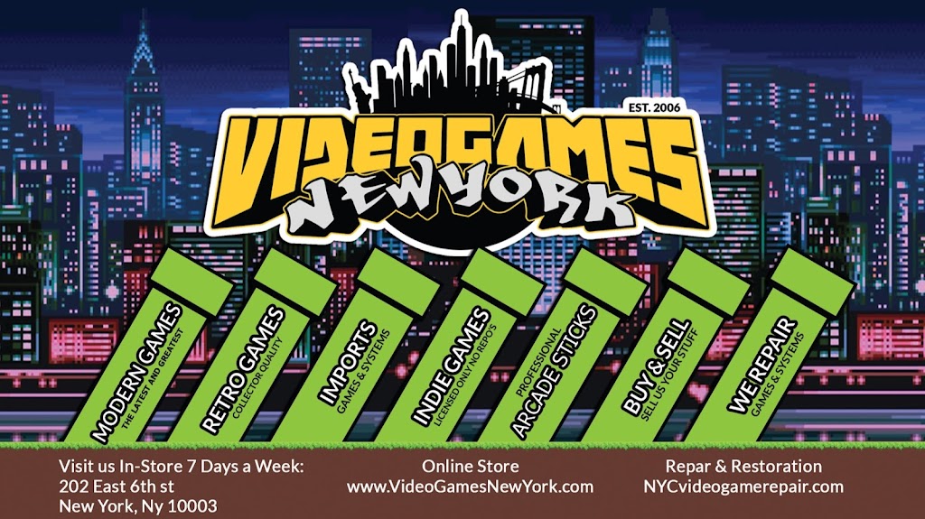 Videogamesnewyork | 202 E 6th St, New York, NY 10003 | Phone: (212) 539-1039