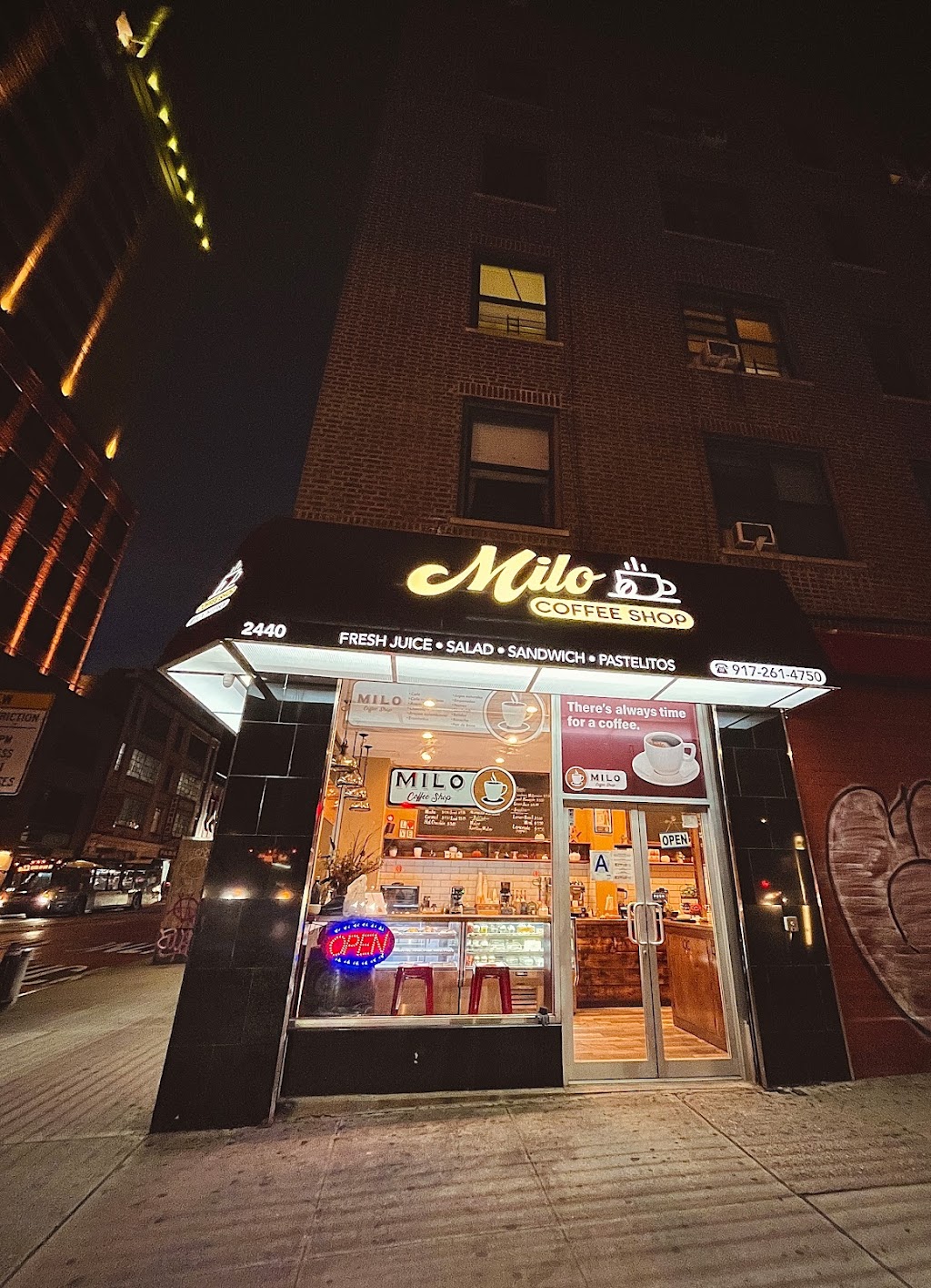 Milos Coffee Shop | 2440 Amsterdam Ave, New York, NY 10033 | Phone: (917) 261-4750