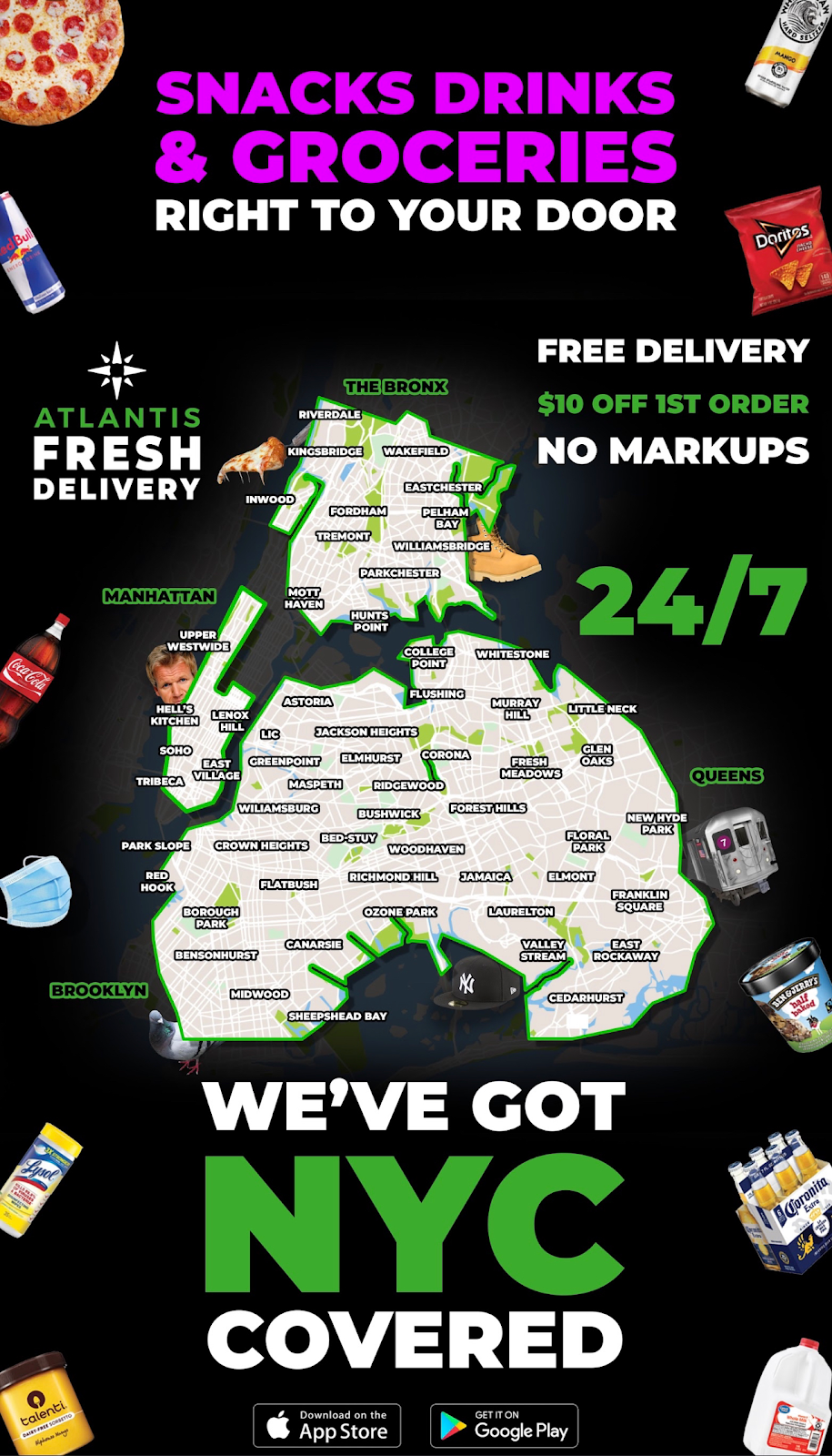 Atlantis Fresh Market - #7 (Now Delivering!) | 4147 Throgs Neck Expy, Bronx, NY 10465 | Phone: (718) 887-7863