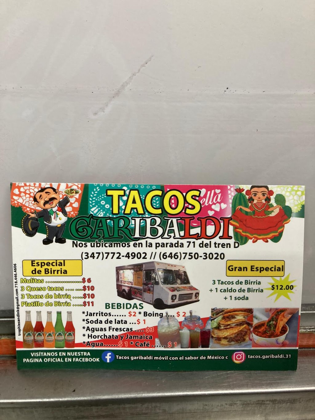 tacos garibaldi | 7107 New Utrecht Ave, Brooklyn, NY 11228 | Phone: (347) 772-4902