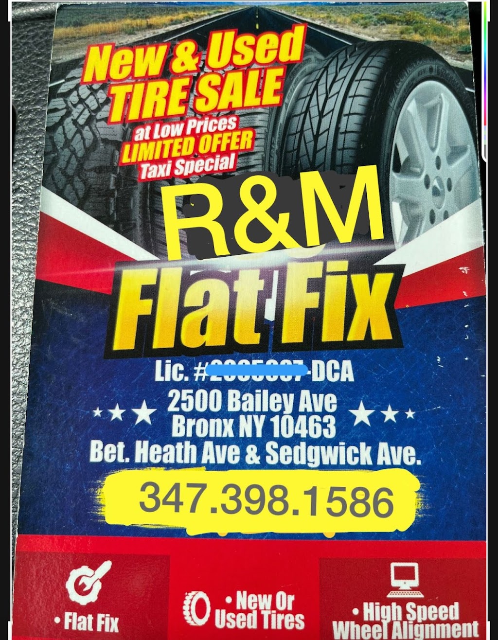 R&M FLAT FIX CORP | 2500 Bailey Ave, Bronx, NY 10463 | Phone: (347) 398-1586