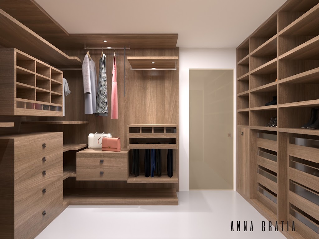 Anna Gratia Studia | Modern walk-in closets and wardrobes | 185 Van Dyke St, Brooklyn, NY 11231 | Phone: (347) 633-0711