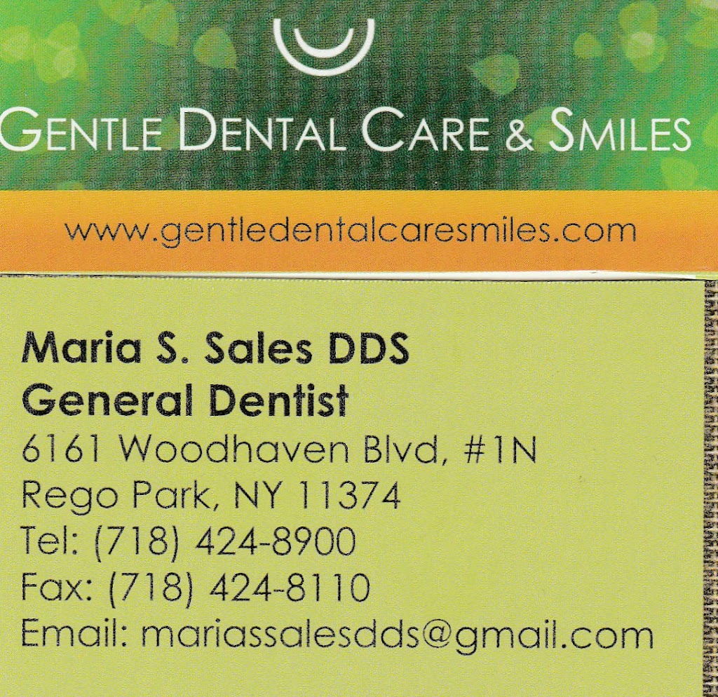 Maria S. Sales DDS - Owner of Gentle Dental Care and Smiles PC | 61-61 Woodhaven Blvd #1N, Queens, NY 11374 | Phone: (718) 424-8900