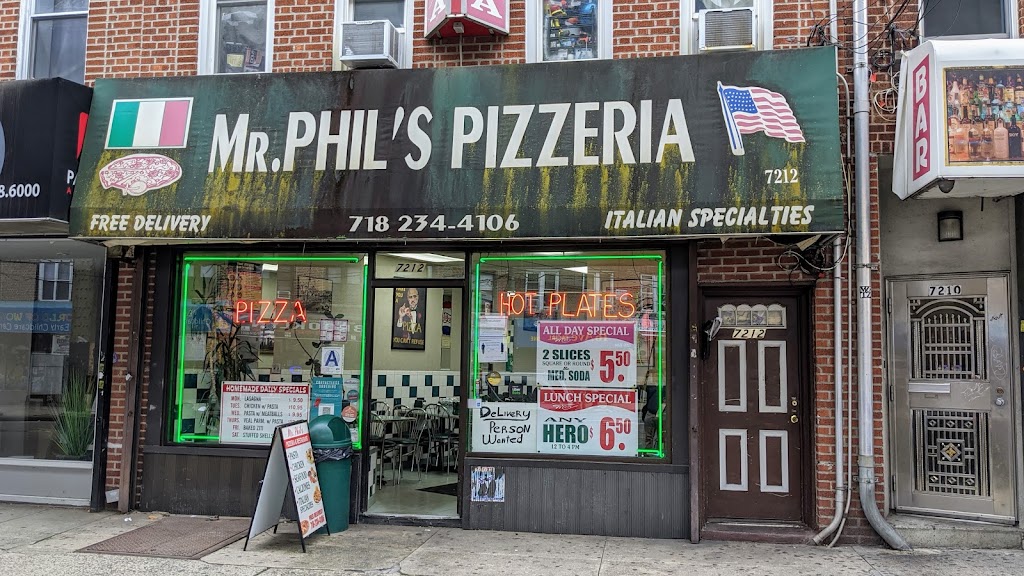 Mr. Phils Pizza | 7212 New Utrecht Ave, Brooklyn, NY 11228 | Phone: (718) 234-4106