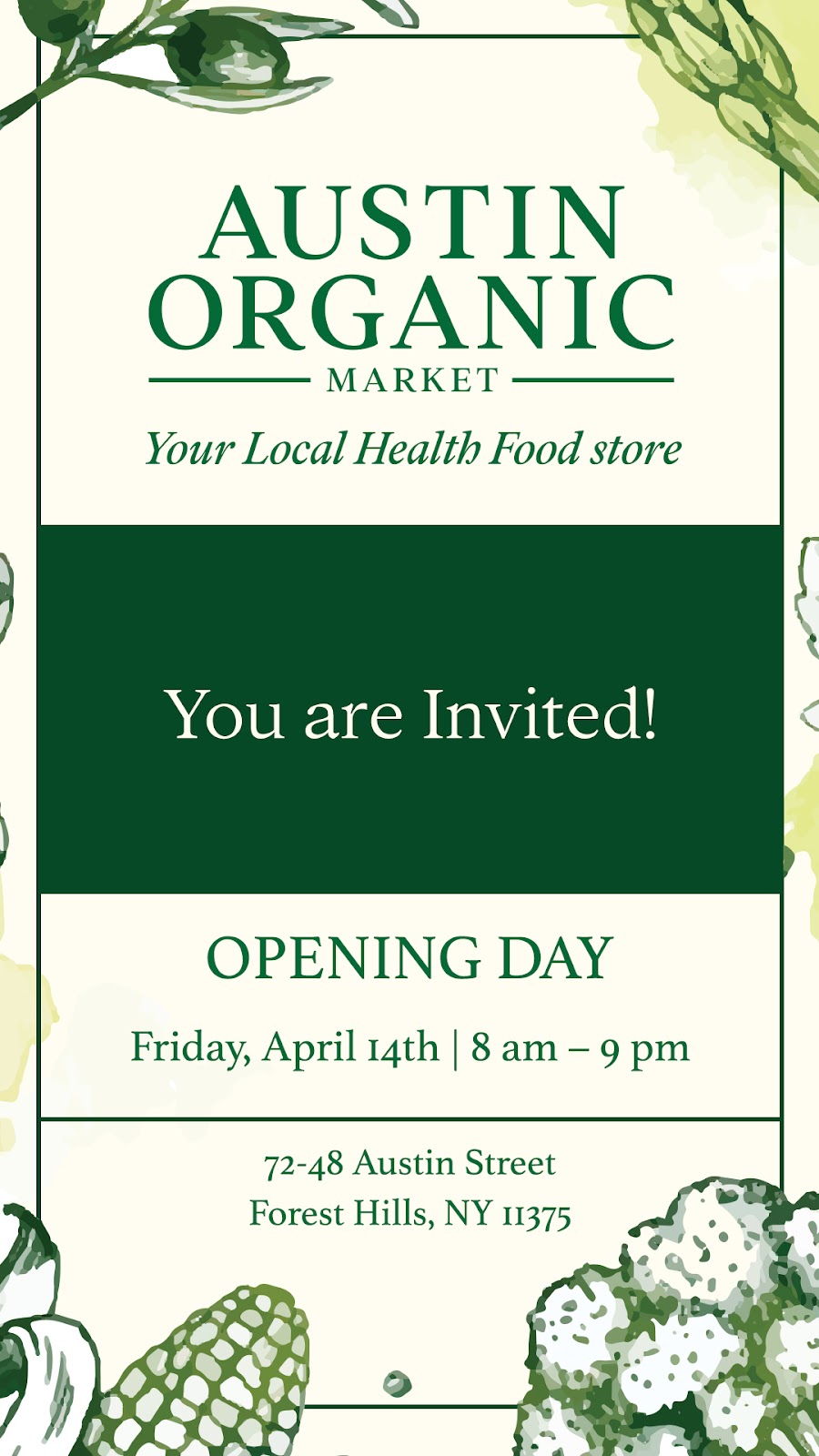 Austin Organic Market | 72-48 Austin St, Queens, NY 11375 | Phone: (929) 499-3099