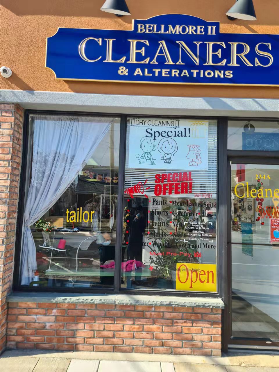 Bellmore II Cleaners and Alternation | 234 E Meadow Ave A, East Meadow, NY 11554 | Phone: (516) 542-3656