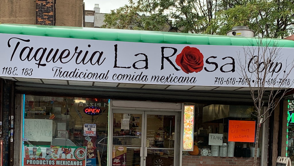 Taqueria la Rosa | 118 E 183rd St, Bronx, NY 10453 | Phone: (914) 688-2741