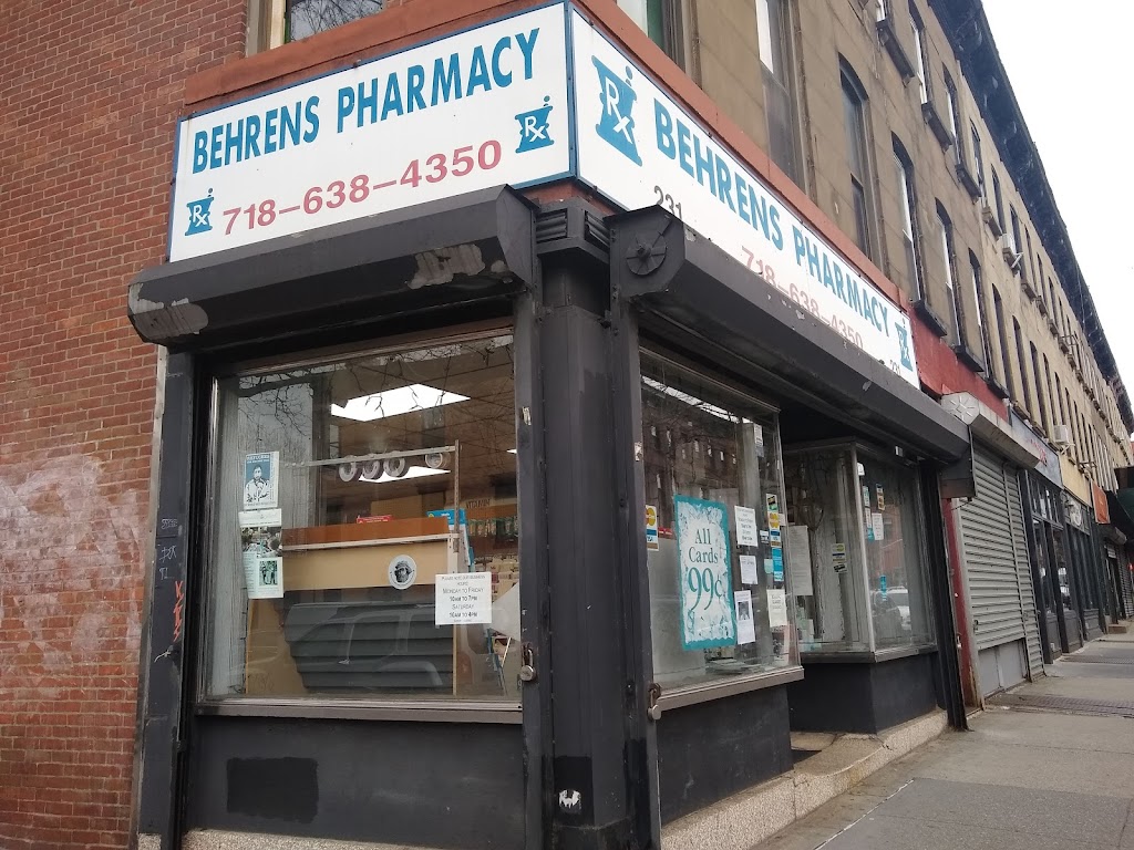 Behrens Pharmacy | 231 Dekalb Ave, Brooklyn, NY 11205 | Phone: (718) 638-4350