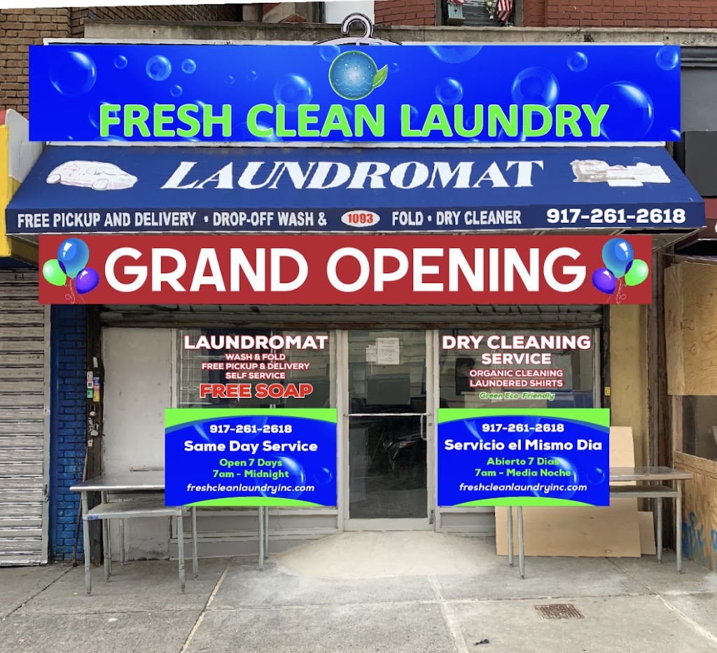 Fresh Clean Laundry, Inc. | 1093 St Nicholas Ave, New York, NY 10032 | Phone: (917) 261-2618